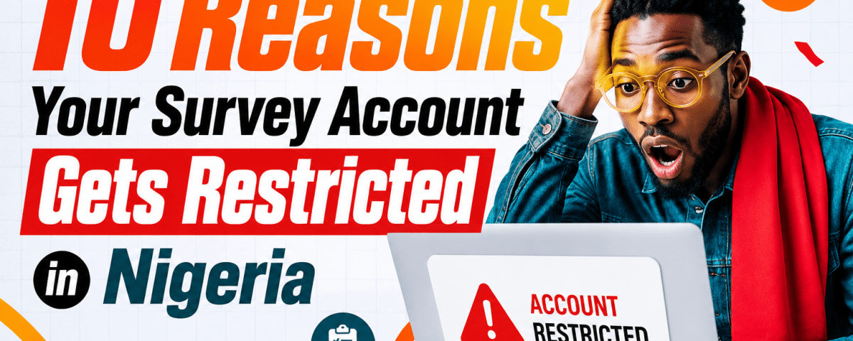 10 Reasons Your Survey Account Gets Restricted in Nigeria
