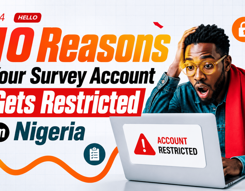10 Reasons Your Survey Account Gets Restricted in Nigeria