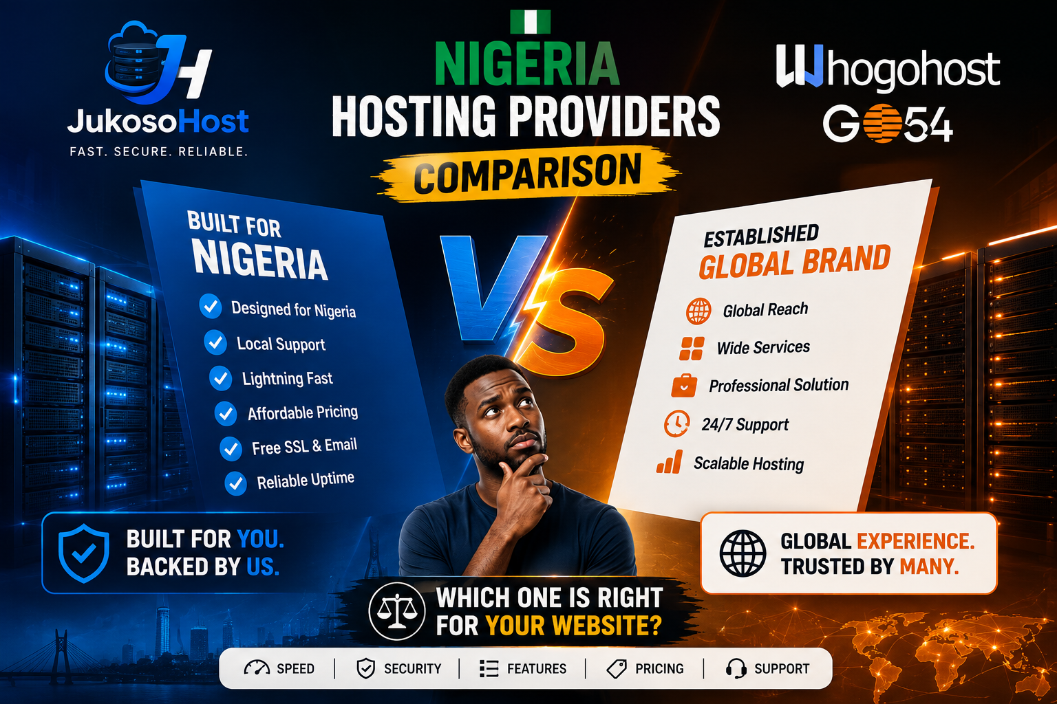 Nigeria hosting providers comparison
