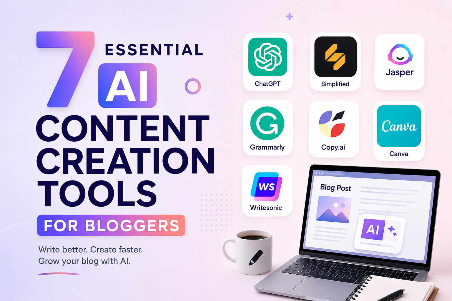 7 Essential AI Content Creation Tools for Bloggers