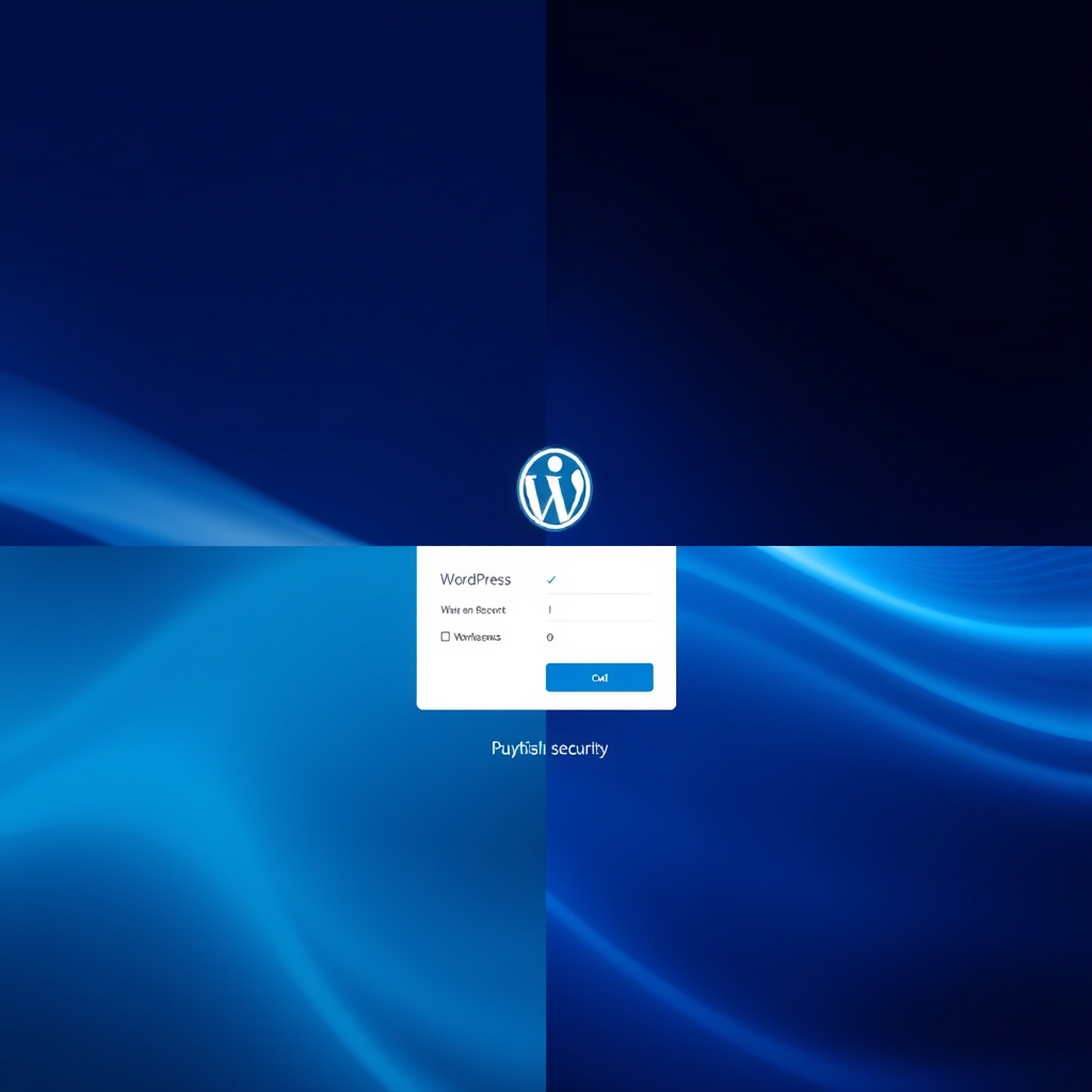 secure WordPress login - A clean WordPress login screen with a two-factor authentication prompt for secure access
