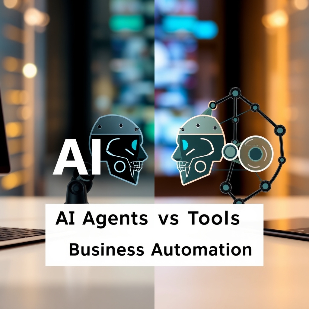 AI agents vs tools for business