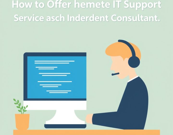 How to Offer Remote IT Support Services as an Independent Consultant