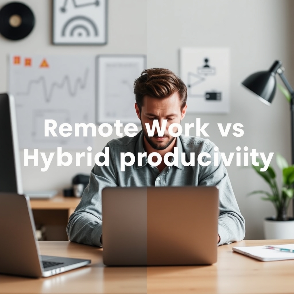 remote work vs hybrid productivity